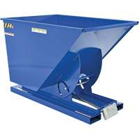 Self-Dumping Hopper, Steel, 1 cu.yd., Blue Northern Industrial Supply Inc.