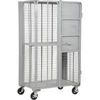 FST Series Folding Security Truck, 1 Tiers, 27" L x 45" W x 77" H, 2000 lbs. Cap. Northern Industrial Supply Inc.