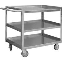 Industrial Grade Shelf Cart, 3 Tiers, 24-1/8" W x 35" H x 42" D, 1200 lbs. Capacity Northern Industrial Supply Inc.