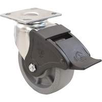 Emaxx Caster, Swivel with Brake, 4" (101.6 mm), Envirothane, 1000 lbs. (453.6 kg.) Northern Industrial Supply Inc.
