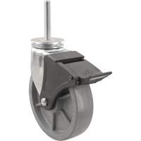Emaxx Envirothane Caster, Swivel with Brake, 4" (101.6 mm) Dia., 1000 lbs. (453.6 kg.) Capacity Northern Industrial Supply Inc.