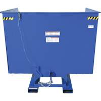 Self-Dumping Hopper, Steel, 4 cu.yd., Blue Northern Industrial Supply Inc.