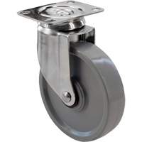 2309 Caster, Swivel, 4" (101.6 mm), Envirothane Grey, 350 lbs. (158.8 kg.) Northern Industrial Supply Inc.