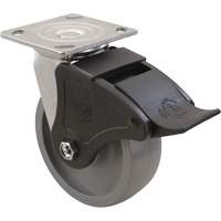 Max9 Caster, Swivel, 6" (152.4 mm), Envirothane Grey-WOW, 1100 lbs. (498.95 kg.) Northern Industrial Supply Inc.