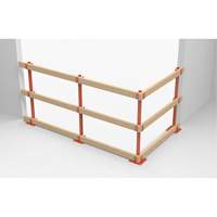 ProGuards Temporary Guard Rail Posts, 8" W x 39" H, Orange Northern Industrial Supply Inc.