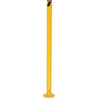 Spring Loaded Bollard, Steel, 42" H x 2-1/8" W, Yellow Northern Industrial Supply Inc.