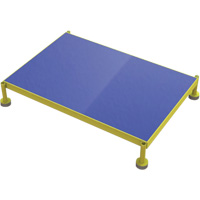 Adjustable Height One-Step Work Platform, 24" W x 36" D, 800 lbs. Capacity, All-Welded Northern Industrial Supply Inc.