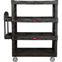 Chariot utilitaire robuste et ergonomique, 4 tiers, 24-1/4" x 62-2/5" x 54-1/10", Capacit&eacute; 700 lb Northern Industrial Supply Inc.