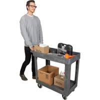 Chariot utilitaire pour l'entretien, 2 tiers, 16-1/2" x 32-1/2" x 34-1/2", Capacit&eacute; 550 lb Northern Industrial Supply Inc.