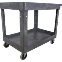 Chariot utilitaire pour l'entretien, 2 tiers, 24-5/8" x 32-1/2" x 40", Capacit&eacute; 550 lb Northern Industrial Supply Inc.