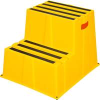 Escabeau industriel, 2 marches, 26" x 22-7/16" x Hauteur 19-11/16" Northern Industrial Supply Inc.