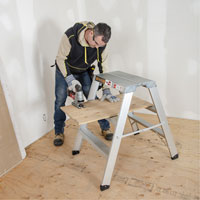 Poste de travail chevalet de sciage portatif, Cadre Aluminium, 12-1/4" p x 36" h Northern Industrial Supply Inc.