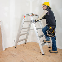 Poste de travail chevalet de sciage portatif, Cadre Aluminium, 12-1/4" p x 56" h Northern Industrial Supply Inc.