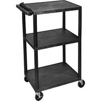 Electric Utility Cart, 3 Tiers, 24" x 42" x 18", 300 lbs. Capacity Northern Industrial Supply Inc.