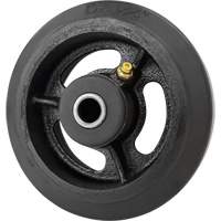 Mold-On Rubber Wheel, 5'' (127 mm) Dia. x 1-1/2" (38 mm) W, 400 lbs. (181 kg.) Capacity Northern Industrial Supply Inc.
