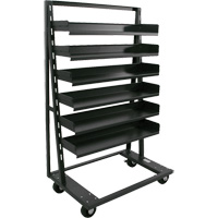 Single-Sided Heavy Duty A-Frame Cart with 6 Trays, 38" x 25" x 63", 2500 lbs. Capacity Northern Industrial Supply Inc.