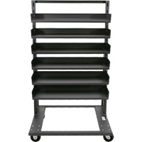Single-Sided Heavy Duty A-Frame Cart with 6 Trays, 38" x 25" x 63", 2500 lbs. Capacity Northern Industrial Supply Inc.