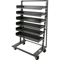 Single-Sided Heavy Duty A-Frame Cart with 6 Trays, 38" x 25" x 63", 2500 lbs. Capacity Northern Industrial Supply Inc.