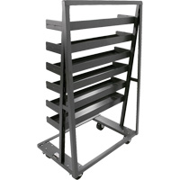 Chariot &agrave; cadre en A robuste &agrave; un c&ocirc;t&eacute; avec 6 plateaux &agrave; rebords, 38" x 25" x 63", Capacit&eacute; 2500 lb Northern Industrial Supply Inc.