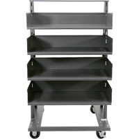 Chariot &agrave; cadre en A robuste &agrave; un c&ocirc;t&eacute; avec 4 grands plateaux, 38" x 25" x 63", Capacit&eacute; 2500 lb Northern Industrial Supply Inc.