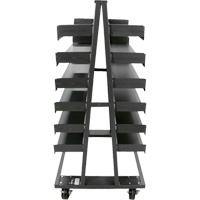 Chariot &agrave; cadre en A robuste &agrave; deux c&ocirc;t&eacute;s avec 12 plateaux, 38" x 30" x 63", Capacit&eacute; 2500 lb Northern Industrial Supply Inc.