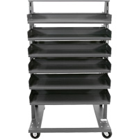 Chariot &agrave; cadre en A robuste &agrave; deux c&ocirc;t&eacute;s avec 12 plateaux, 38" x 30" x 63", Capacit&eacute; 2500 lb Northern Industrial Supply Inc.