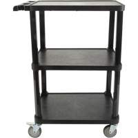 Utility Cart with Flat Shelf, 3 Tiers, 18-1/8" x 37-3/8" x 27-3/4", 330 lbs. Capacity Northern Industrial Supply Inc.