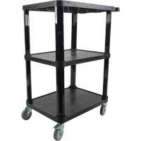 Utility Cart with Flat Shelf, 3 Tiers, 18-1/8" x 37-3/8" x 27-3/4", 330 lbs. Capacity Northern Industrial Supply Inc.