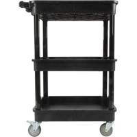 Utility Cart with Deep Lip Shelf, 3 Tiers, 19" x 39-1/2" x 28-1/4", 330 lbs. Capacity Northern Industrial Supply Inc.