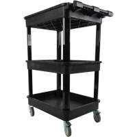 Utility Cart with Deep Lip Shelf, 3 Tiers, 19" x 39-1/2" x 28-1/4", 330 lbs. Capacity Northern Industrial Supply Inc.
