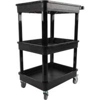 Utility Cart with Deep Lip Shelf, 3 Tiers, 19" x 39-1/2" x 28-1/4", 330 lbs. Capacity Northern Industrial Supply Inc.