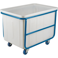Chariot-caisse &agrave; parois droites, Poly&eacute;thyl&egrave;ne blanc, 46" lo x 28" la x 31" h, Volume 14 pi³, Capacit&eacute; 1000 lb Northern Industrial Supply Inc.