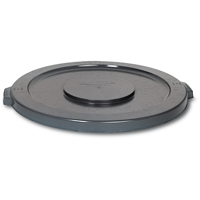 Round Brute&reg; Tops, Flat Lid, Plastic/Polyethylene, Fits Container Size: 19-7/8" Dia. Northern Industrial Supply Inc.