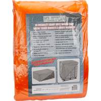 High-Visibility Heavy-Duty Woven Tarp, Polyethylene, Green/Orange, 16' x 20' x 12 mils Northern Industrial Supply Inc.