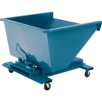 Self-Dumping Hopper, Steel, 1/2 cu.yd., Blue Northern Industrial Supply Inc.