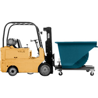 Self-Dumping Hopper, Steel, 1/2 cu.yd., Blue Northern Industrial Supply Inc.