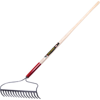Pro Bow Rake, Wood Handle, 60" L, 16" Blade, 15 Tines Northern Industrial Supply Inc.