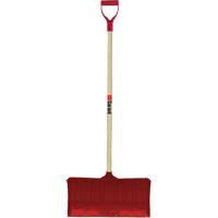 Red Snow Pusher, Polypropylene Blade, D-Grip Handle, 20-3/4" W Northern Industrial Supply Inc.
