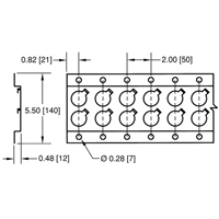 Rails logistiques-Rail horizontal de s&eacute;rie E Northern Industrial Supply Inc.