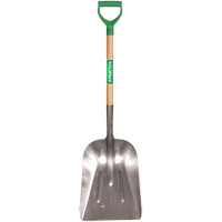 Scoop Shovel, Wood, Aluminum Blade, D-Grip Handle, 29" Length Northern Industrial Supply Inc.
