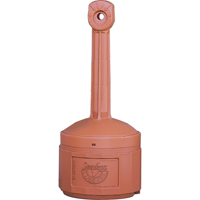 Smokers Cease-Fire&reg; Cigarette Butt Receptacle, Free-Standing, Plastic, 4 US gal. Capacity, 38-1/2" Height Northern Industrial Supply Inc.