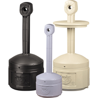 Smokers Cease-Fire&reg; Cigarette Butt Receptacle, Free-Standing, Plastic, 1 US gal. Capacity, 30" Height Northern Industrial Supply Inc.