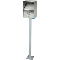 Smoking Receptacles, Wall-Mount, Stainless Steel, 3.3 Litres Capacity, 13-1/2" Height Northern Industrial Supply Inc.
