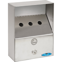 Smoking Receptacles, Wall-Mount, Stainless Steel, 1 Litres Capacity, 9" Height Northern Industrial Supply Inc.