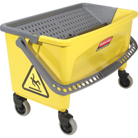 Seaux avec plaque essoreuse pour produits en microfibres, Pression vers le bas, 10,75 gal. US (43 Quart), Jaune Northern Industrial Supply Inc.