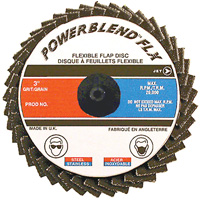 POWERBLEND FLX Roll-on Flap Disc, 2" x Type R, Z40 Grit, Zirconia Alumina Northern Industrial Supply Inc.