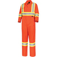 5514 Combinaison de s&eacute;curit&eacute; haute visibilit&eacute;, 36, Orange haute visibilit&eacute; Northern Industrial Supply Inc.