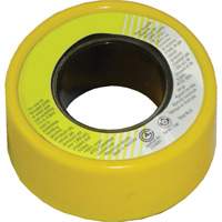 PFTE Gas Thread Sealant Tape, 236" L x 1/2" W, Yellow Northern Industrial Supply Inc.