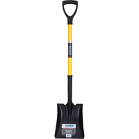 Square Point Shovel, Fibreglass, Tempered Steel Blade, D-Grip Handle, 32-1/2" Long Northern Industrial Supply Inc.