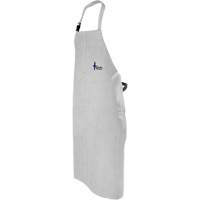 Leather Welding Apron, Bib, 52" L, Pearl Grey Northern Industrial Supply Inc.